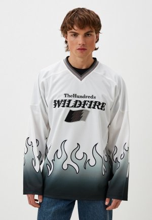 Лонгслив The Hundreds Wildfire Hockey. Цвет: белый