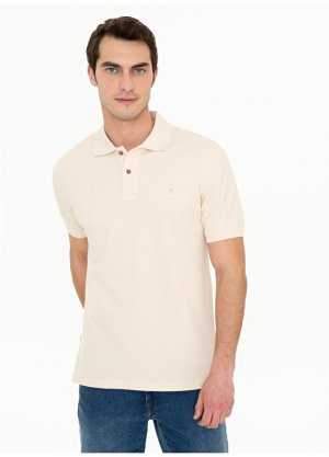 Однотонная мужская футболка-поло с воротником-поло Pierre Cardin