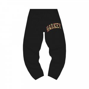 Спортивные штаны с камуфляжным принтом Reverse Duck, черные Market