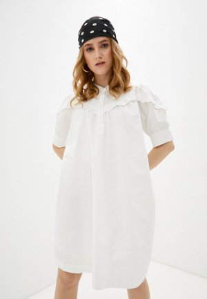 Платье Ichi. Цвет: белый