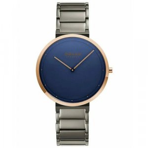 Наручные часы , синий, серебряный OBAKU. Цвет: синий/серебристый