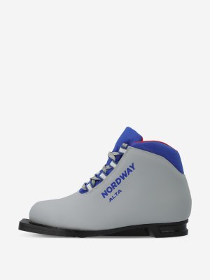 Ботинки для беговых лыж детские Alta 75 мм, Серый Nordway. Цвет: серый