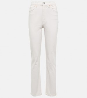 Прямые джинсы 70-х с высокой посадкой RE/DONE, белый Re/done
