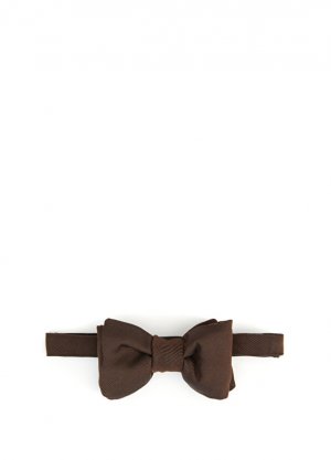 Коричневый шелковый галстук-бабочка Tom Ford