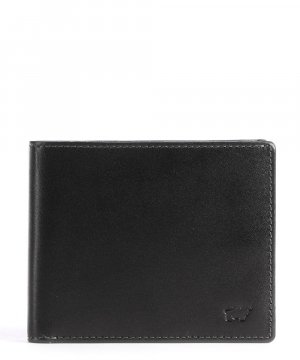 RFID-кошелек Arezzo из мелкозернистой яловой кожи , черный Braun Büffel