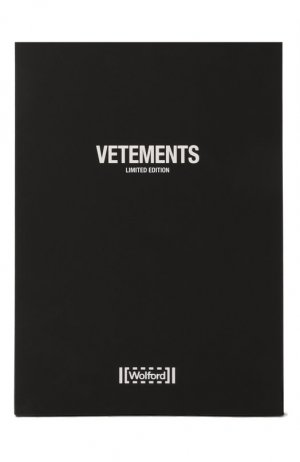 Колготки VETEMENTS. Цвет: чёрный