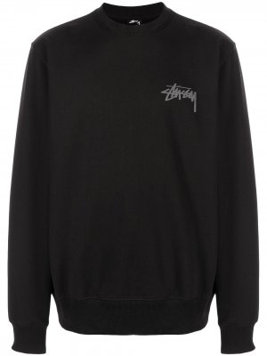 Graphic-logo print sweatshirt Stussy. Цвет: черный