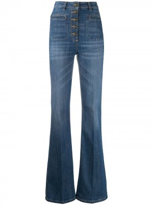 Расклешенные джинсы с завышенной талией Elisabetta Franchi. Цвет: синий
