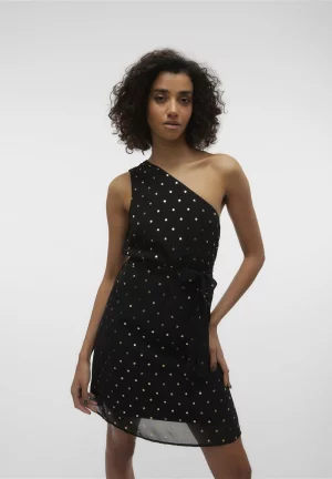 Коктейльное платье ONE SHOULDER DRESS, черный Vero Moda