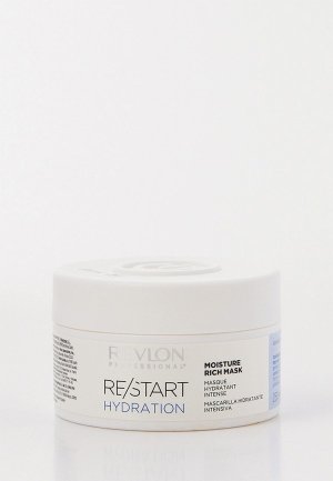 Маска для волос Revlon Professional RE/START HYDRATION увлажняющая интенсивная, 250 мл. Цвет: прозрачный
