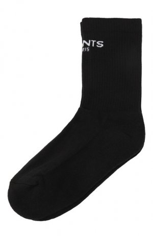 Хлопковые носки VTMNTS. Цвет: чёрный