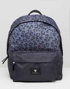 Рюкзак с леопардовым принтом Devote. Цвет: черный