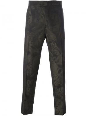 Классические брюки Leo Camouflage Roberto Cavalli. Цвет: чёрный