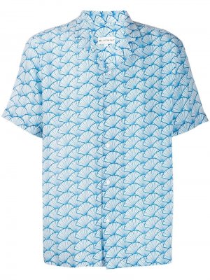 Рубашка с принтом Ocean Kyoto Bluemint. Цвет: синий