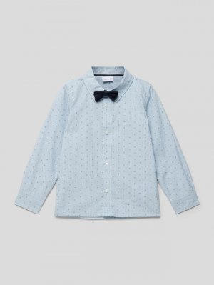 Рубашка с галстуком-бабочкой модель РИЗА, синий Name it