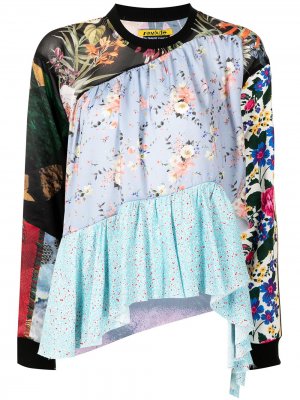 MarquesAlmeida расклешенная блузка с цветочным принтом Marques'Almeida. Цвет: разноцветный