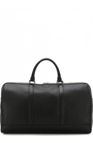 Кожаная дорожная сумка Viaggio Dolce & Gabbana. Цвет: черный