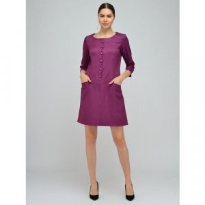 Платье, размер 52, фиолетовый Viserdi. Цвет: фиолетовый/сиреневый