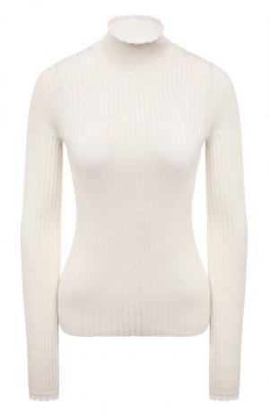 Шерстяной пуловер Chloé. Цвет: кремовый