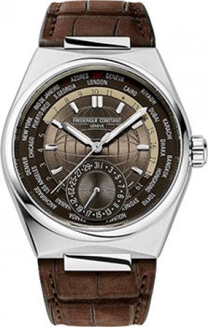 Швейцарские наручные мужские часы FC-718C4NH6. Коллекция Highlife Worldtimer Manufacture Frederique Constant