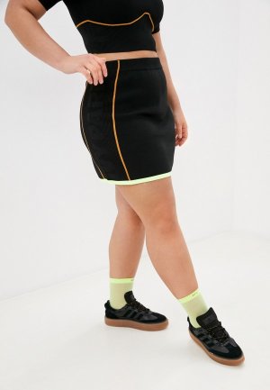 Юбка adidas Originals X IVY PARK Knit Skirt. Цвет: черный