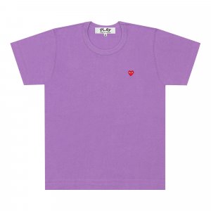 Маленькая футболка PLAY с красным сердечком, фиолетовый Comme des Garçons