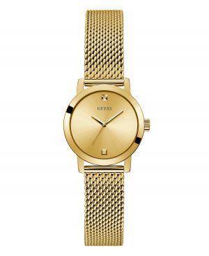 Женские золотистые часы-браслет с сеткой, 25 мм GUESS, золотой Guess