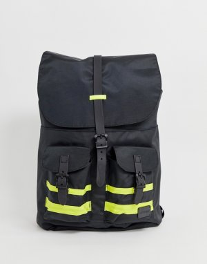 Черный рюкзак с контрастной отделкой Spiral