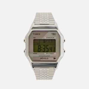 Наручные часы T80 Timex. Цвет: серебряный