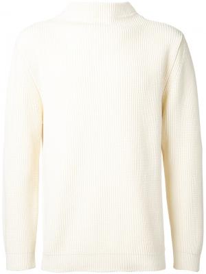 Трикотажный свитер с высокой горловиной Andersen-Andersen. Цвет: белый
