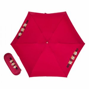 Мини-зонт , красный MOSCHINO. Цвет: красный/вишневый