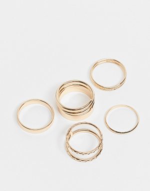 Золотистые наборные кольца Mekbuda-Золотистый ALDO