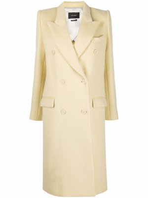 Peak-lapel single-breasted coat Isabel Marant. Цвет: желтый