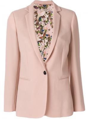 Классический пиджак Piccione.Piccione. Цвет: розовый и фиолетовый