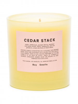 Ароматическая свеча Cedar Stack (200 г) Boy Smells. Цвет: желтый
