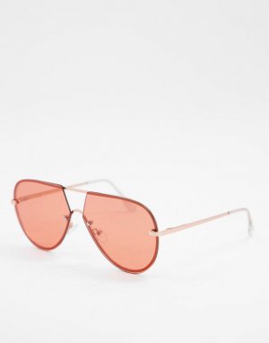 Большие солнцезащитные очки-авиаторы -Розовый цвет AJ Morgan