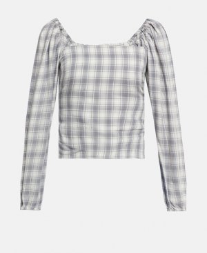 Рубашка блузка , светло-серый Abercrombie & Fitch