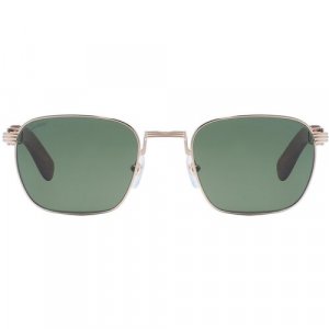 Солнцезащитные очки 0363S 002, золотой, зеленый Cartier. Цвет: золотистый/зеленый/коричневый