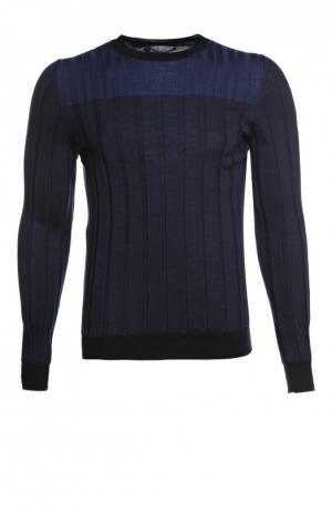 Пуловер вязаный Fabrizio Del Carlo. Цвет: темно-синий