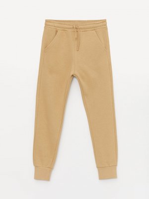 Базовые спортивные штаны для мальчиков с эластичной резинкой на талии , бежевый LCW Kids