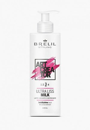 Молочко для волос Brelil Professional ART CREATOR ультраразглаживающее, 200 мл. Цвет: белый