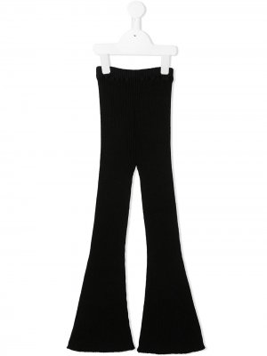 Расклешенные брюки в рубчик Violeta E Federico. Цвет: черный