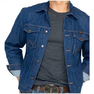 Куртка джинсовая Cowboy Cut Prewashed Denim (XL) Wrangler. Цвет: синий