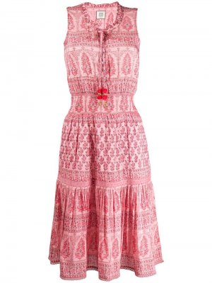 Платье миди Marie с цветочным узором Alicia Bell. Цвет: розовый