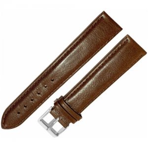 Ремешок 2005-01 Д (кор) Druid Коричневый кожаный длинный ремень для наручных часов из натуральной кожи 20 мм матовый гладкий Ardi. Цвет: коричневый