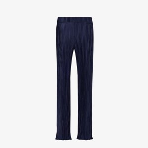 Атласные брюки прямого кроя со средней посадкой Palais плиссе 4Th & Reckless, темно-синий Reckless