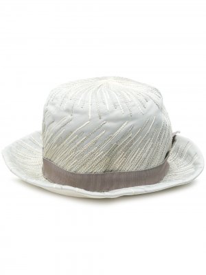 Шляпа с вышивкой Clelia Venturi A.N.G.E.L.O. Vintage Cult. Цвет: серый