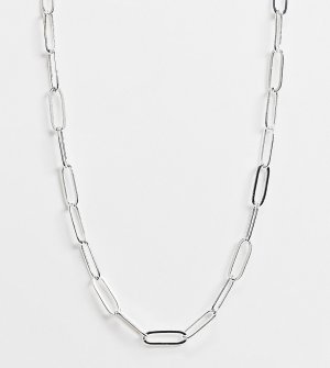 Посеребренное ожерелье-цепочка Exclusive-Серебристый Orelia