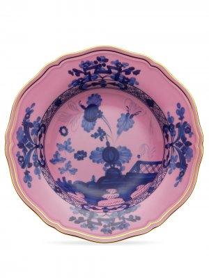 Набор Oriente Italiano из двух глубоких суповых тарелок GINORI 1735. Цвет: розовый