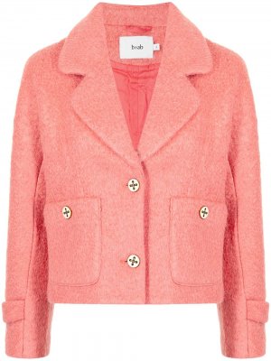 Куртка с косым воротником b+ab. Цвет: розовый